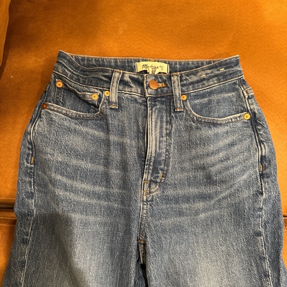 Madewell Perfect Vintage Jean DM7250 Size 25 High Rise Straight Leg Denim - Picture 3 of 6